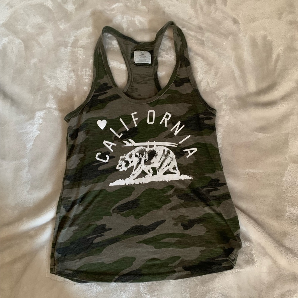 Camo California tank top.